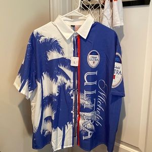 Michelob Ultra Summer Button-Down